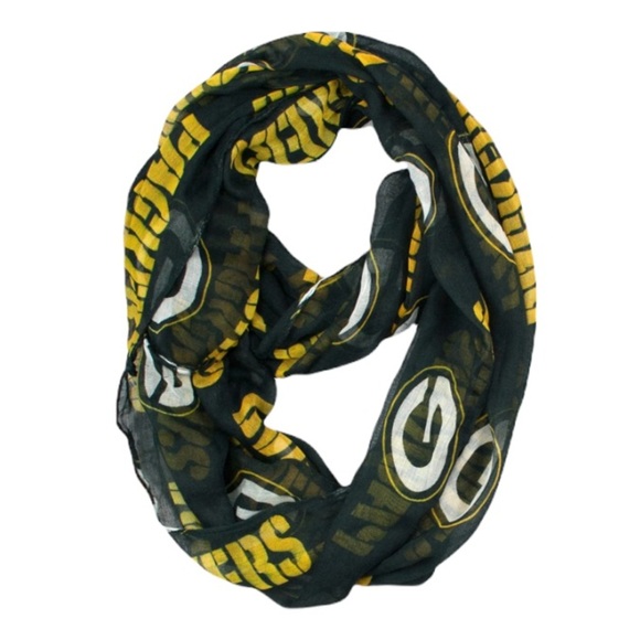 NWT Green Bay Packers Infinity Scarf, Green or Gold - Picture 9 of 10